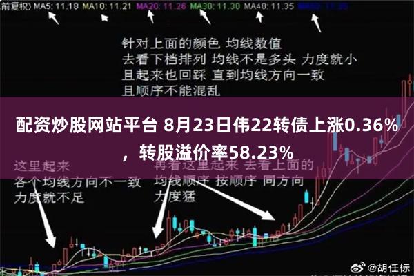 配资炒股网站平台 8月23日伟22转债上涨0.36%，转股溢价率58.23%