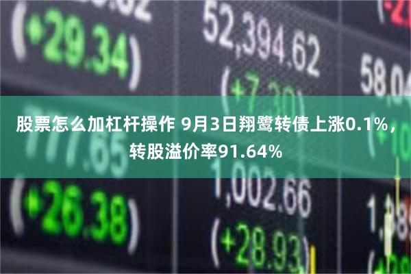 股票怎么加杠杆操作 9月3日翔鹭转债上涨0.1%，转股溢价率91.64%